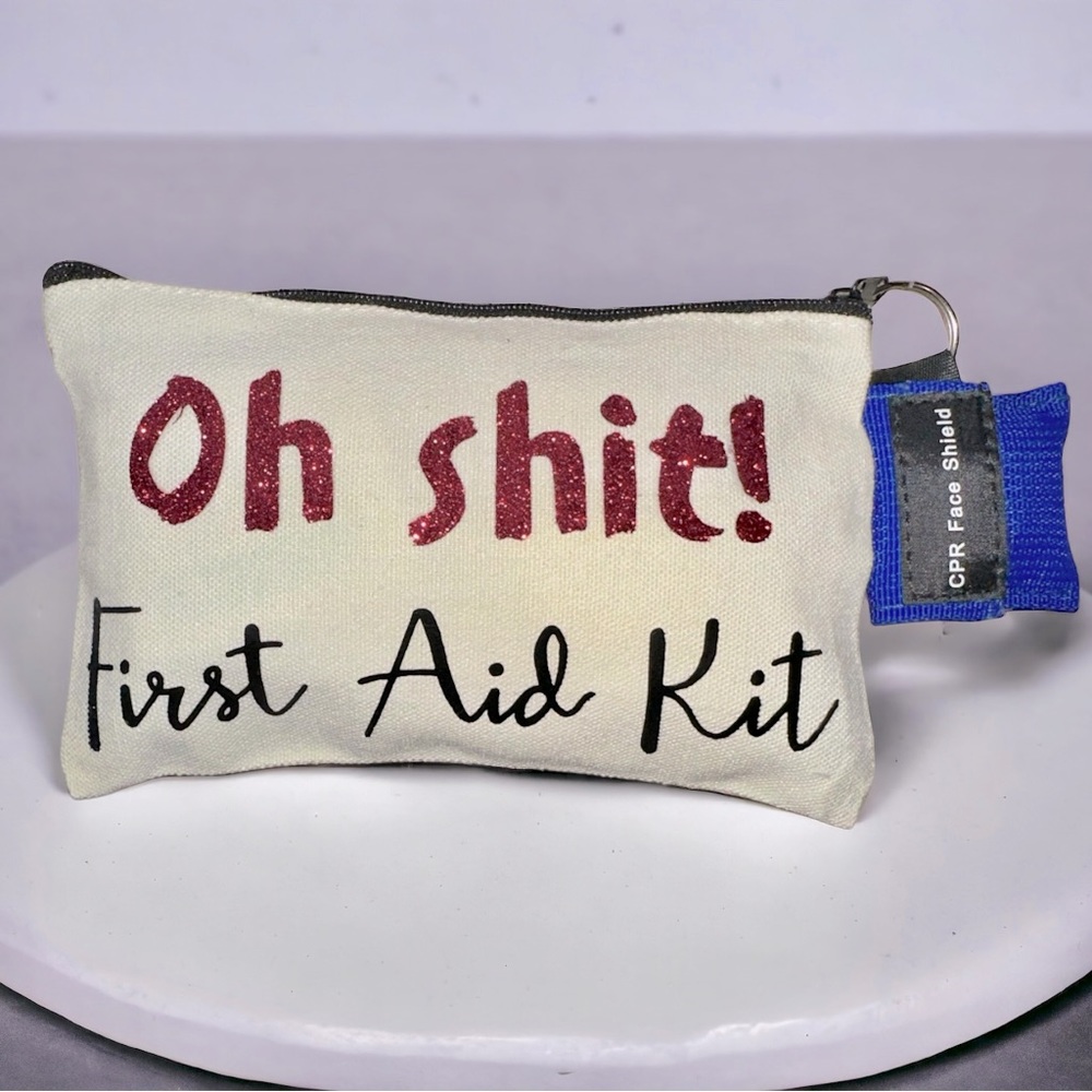 First aid kit - travel pouch - fully stocked - oh sh*t kit